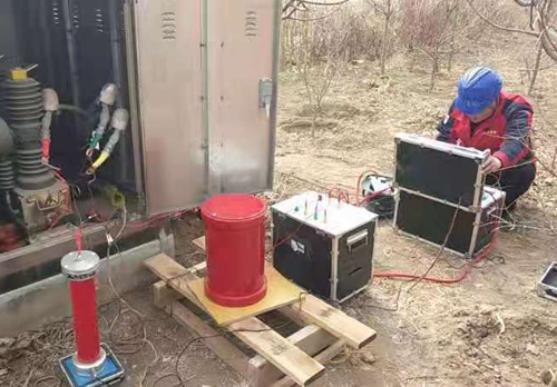 2021年3月5日，燃氣公司電纜維修后交接試驗現場