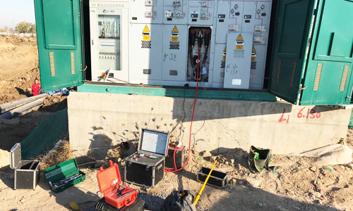 2020年10月24日，北二路103環網柜電纜故障檢測