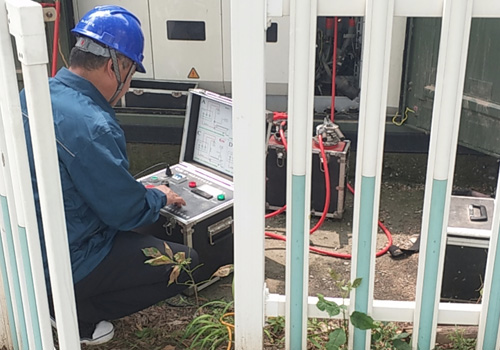 新天線H7環網柜至寧陽路支線聯絡柜電纜故障檢查現場