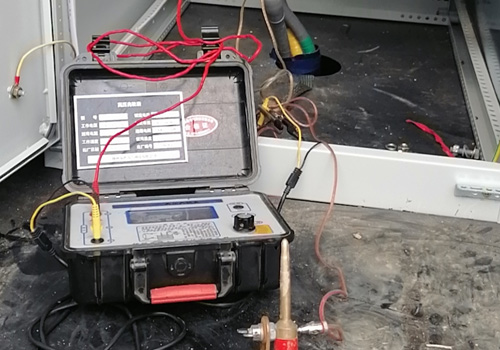 天目山路東側龍鳳祥大酒店旁蔚來汽車充電站項目交接試驗現場